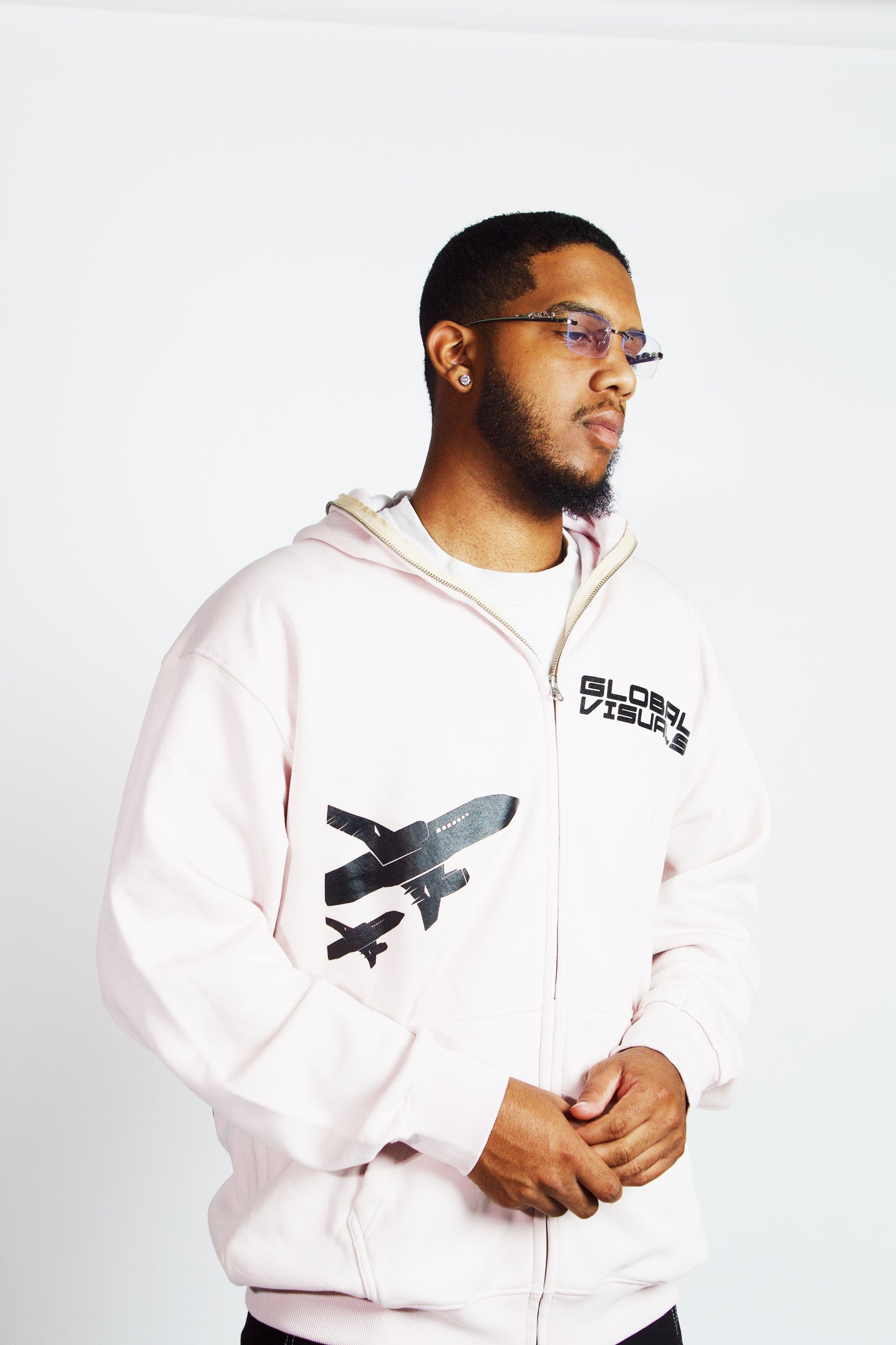 Pink Full Zip Hoodie