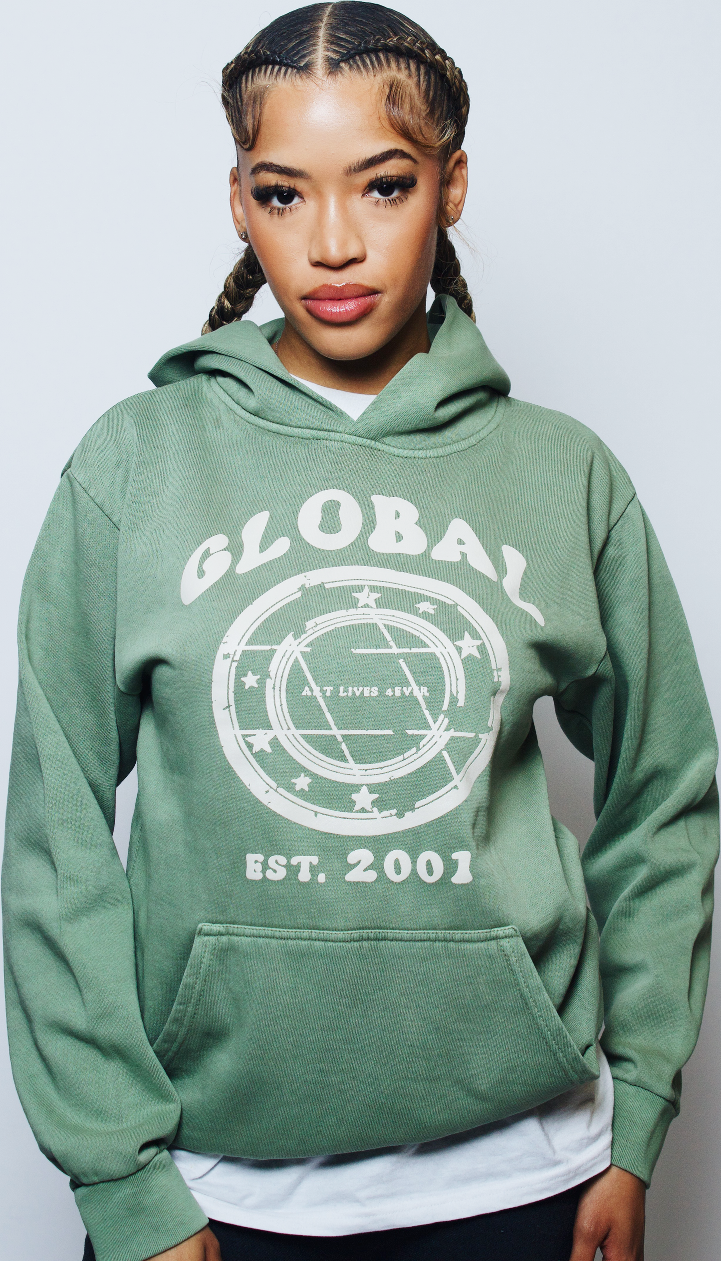 Green Global Hoodie